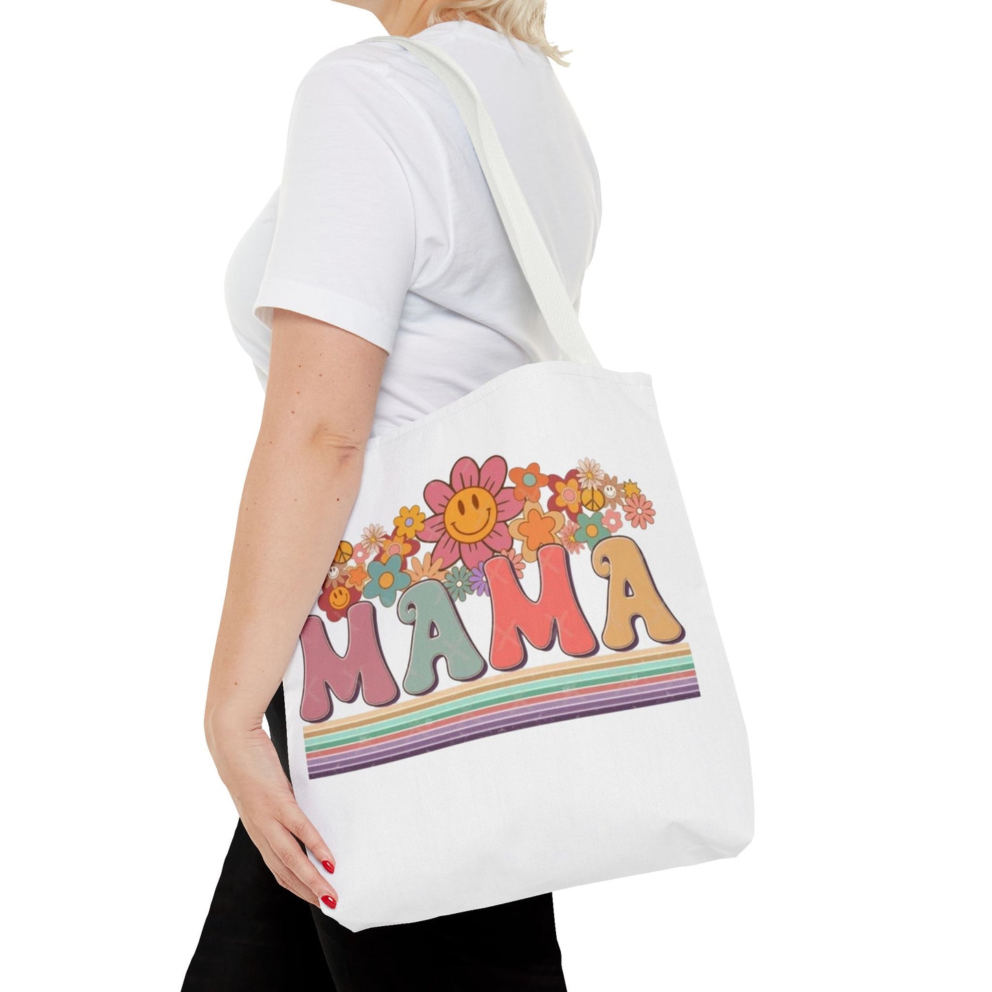 Colorful Floral Mama Tote Bag