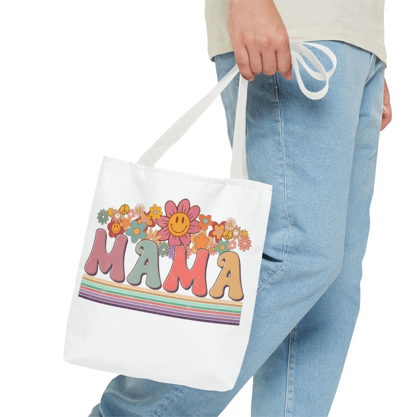 Colorful Floral Mama Tote Bag