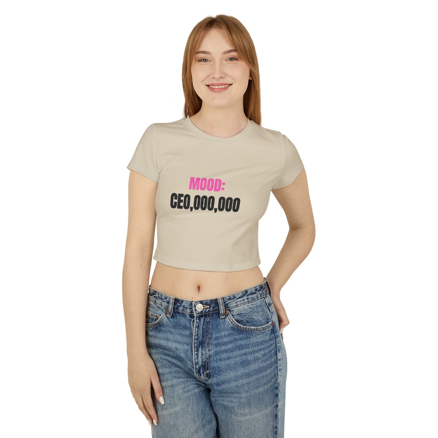 Mood CEO Cropped Tee Shirt