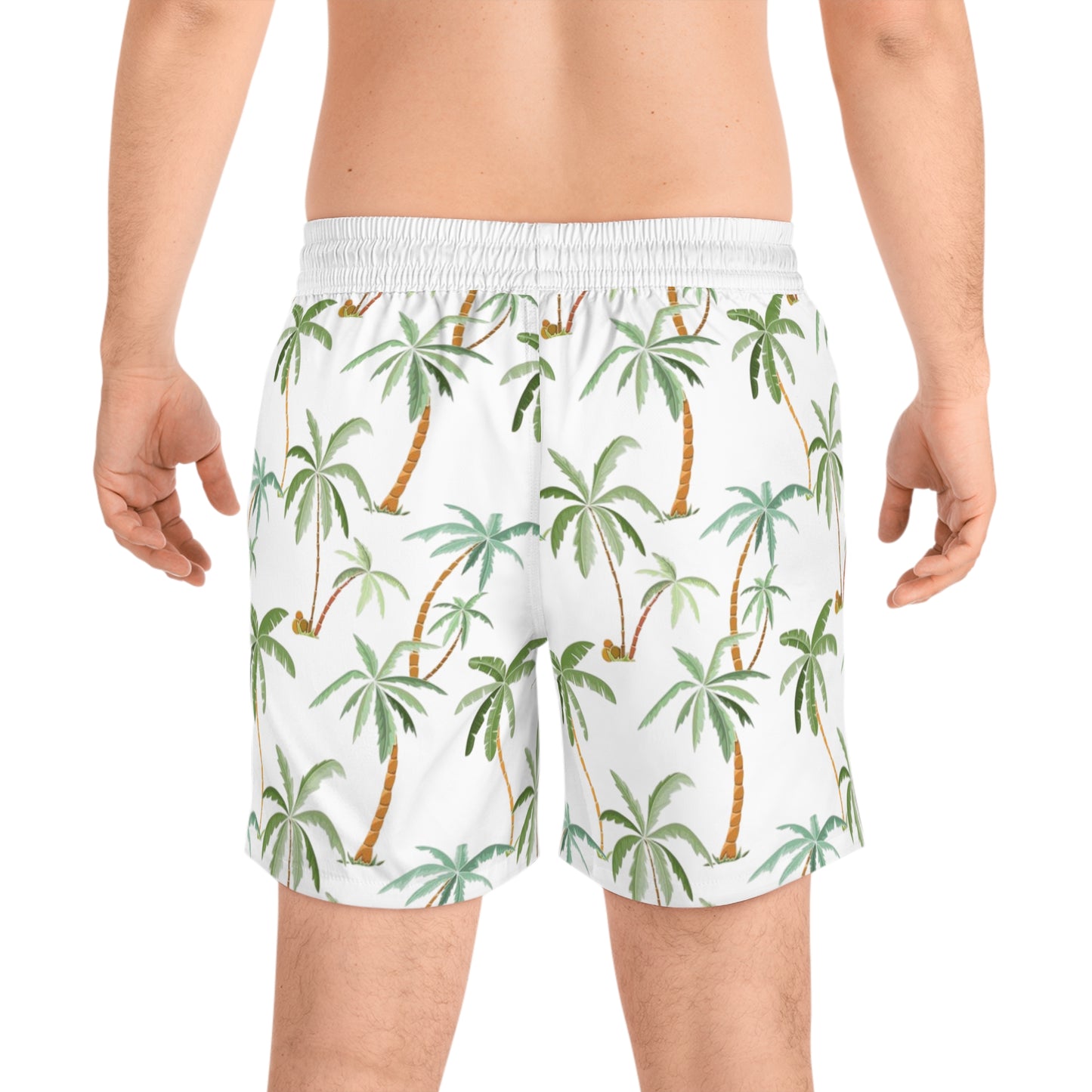 Men’s Tropical Palm Print Swim Shorts