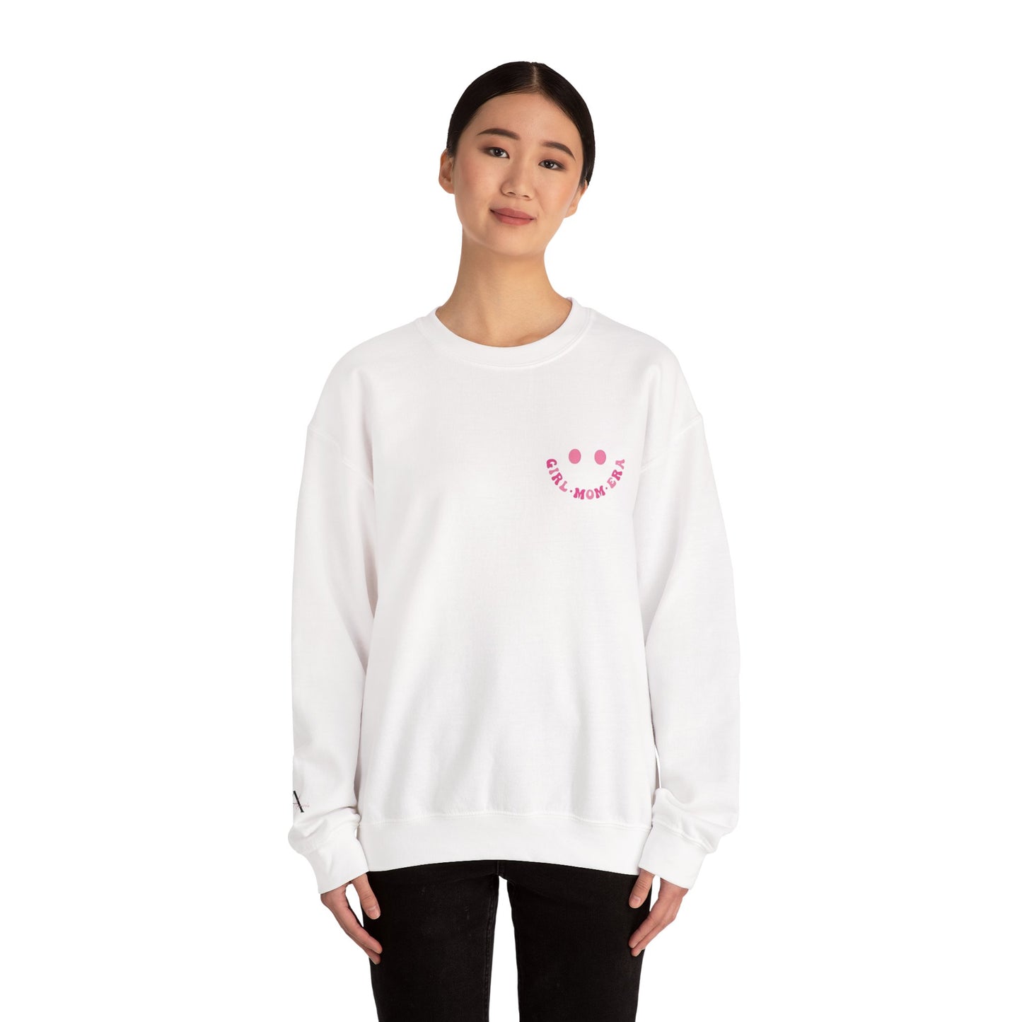 In My Girl Mom Era Smiley Face Crewneck Sweatshirt