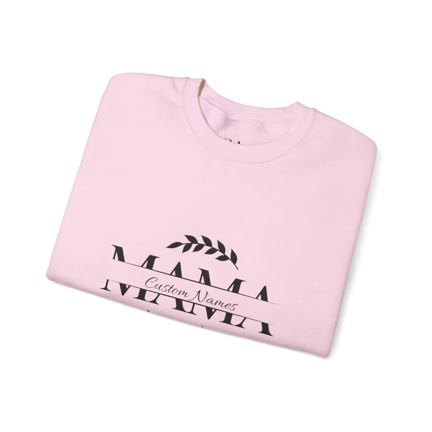 Custom Names Mama Crewnrck Sweatshirt