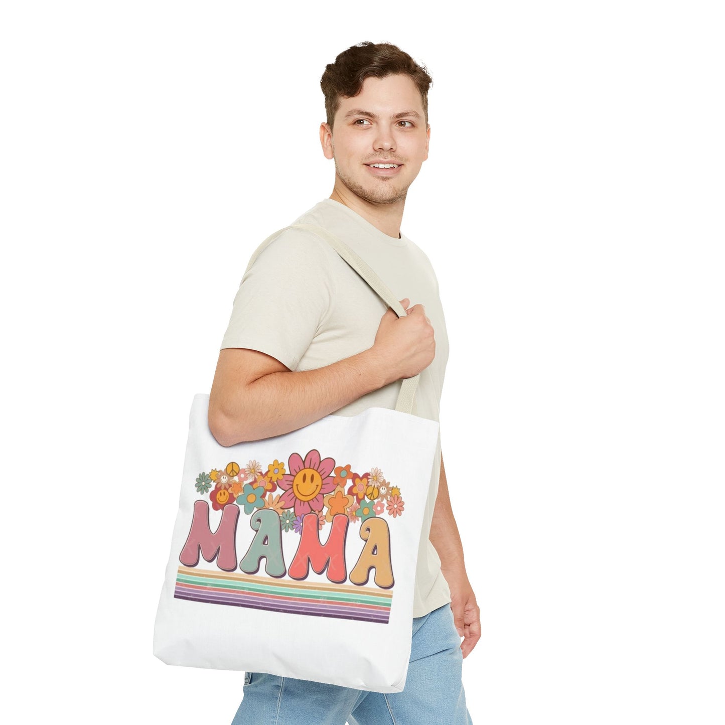 Colorful Floral Mama Tote Bag