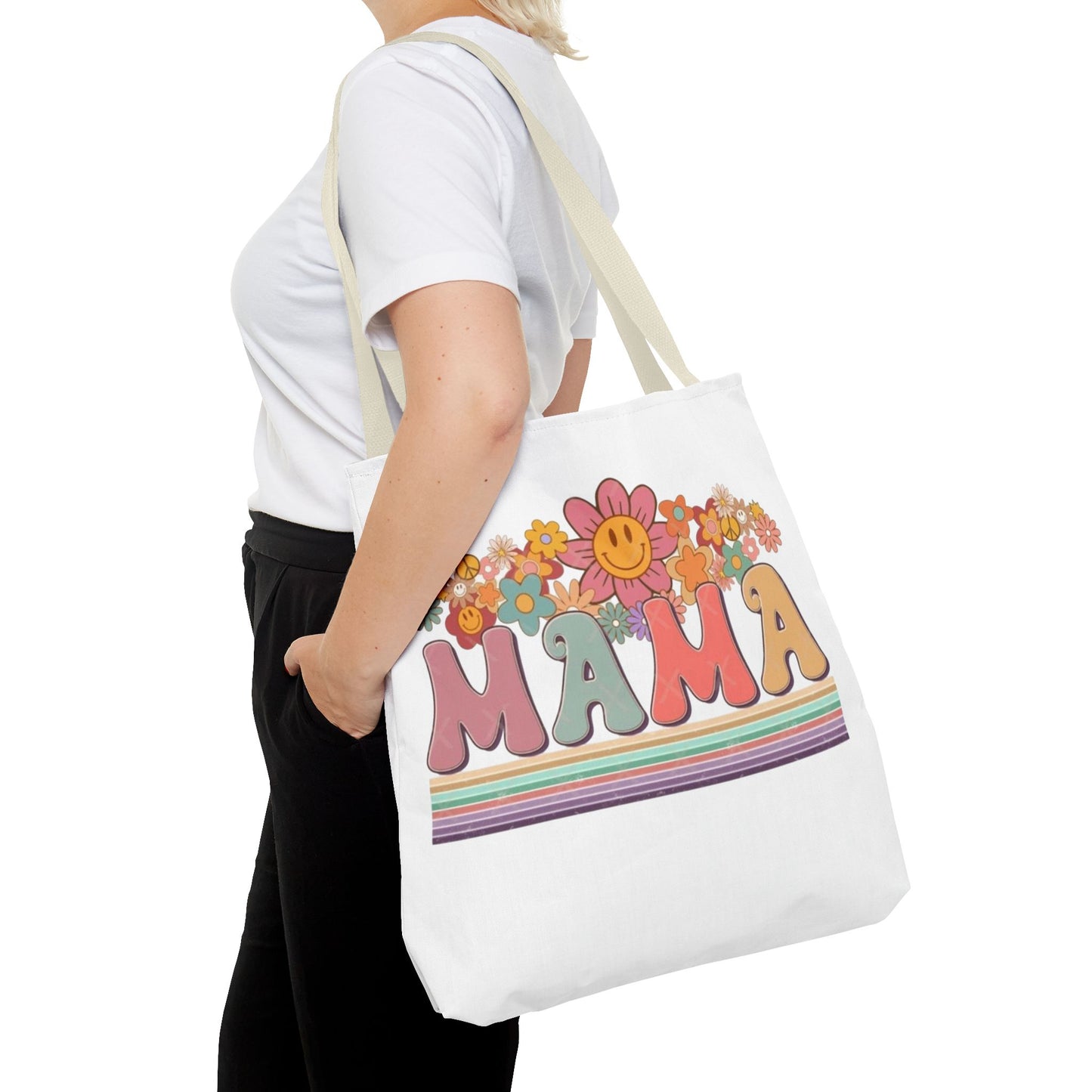 Colorful Floral Mama Tote Bag
