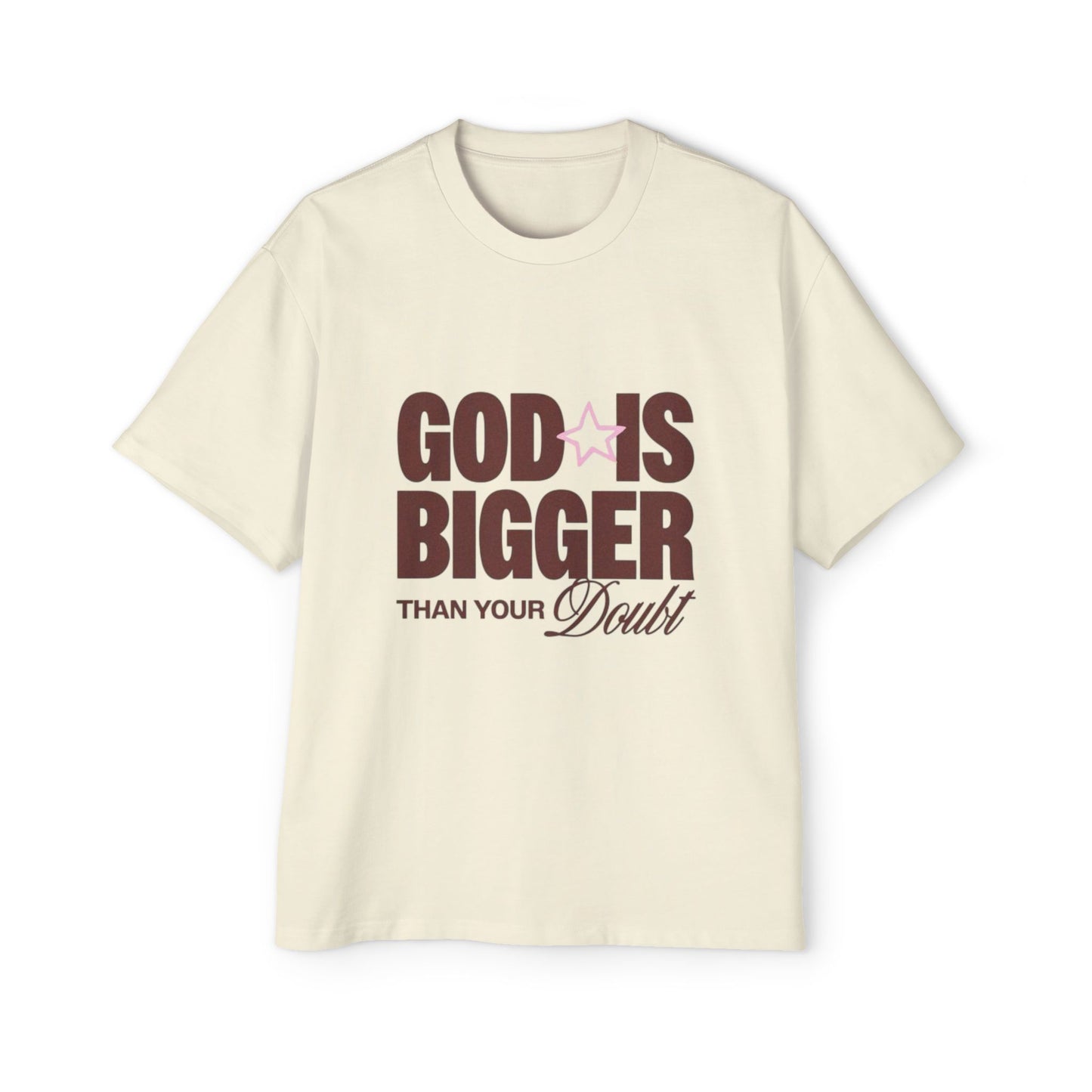 Men's "God Is Bigger Than Your Fear" Overside Tee