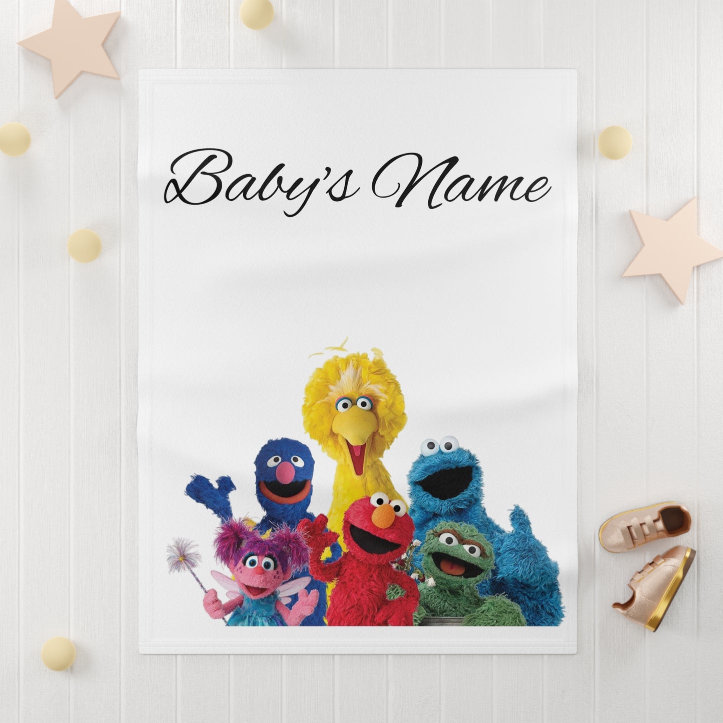 Soft Customized Fleece Baby Name Blanket
