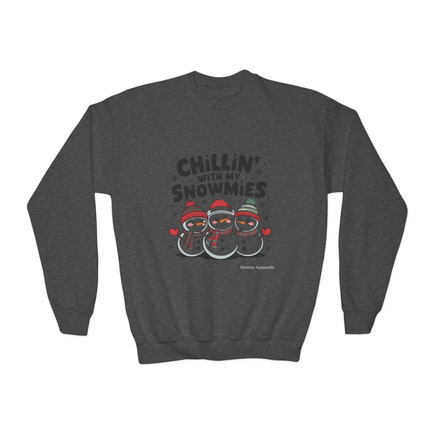 Chilling With My Snowmies Youth Crewneck Sweatshirt ☃️