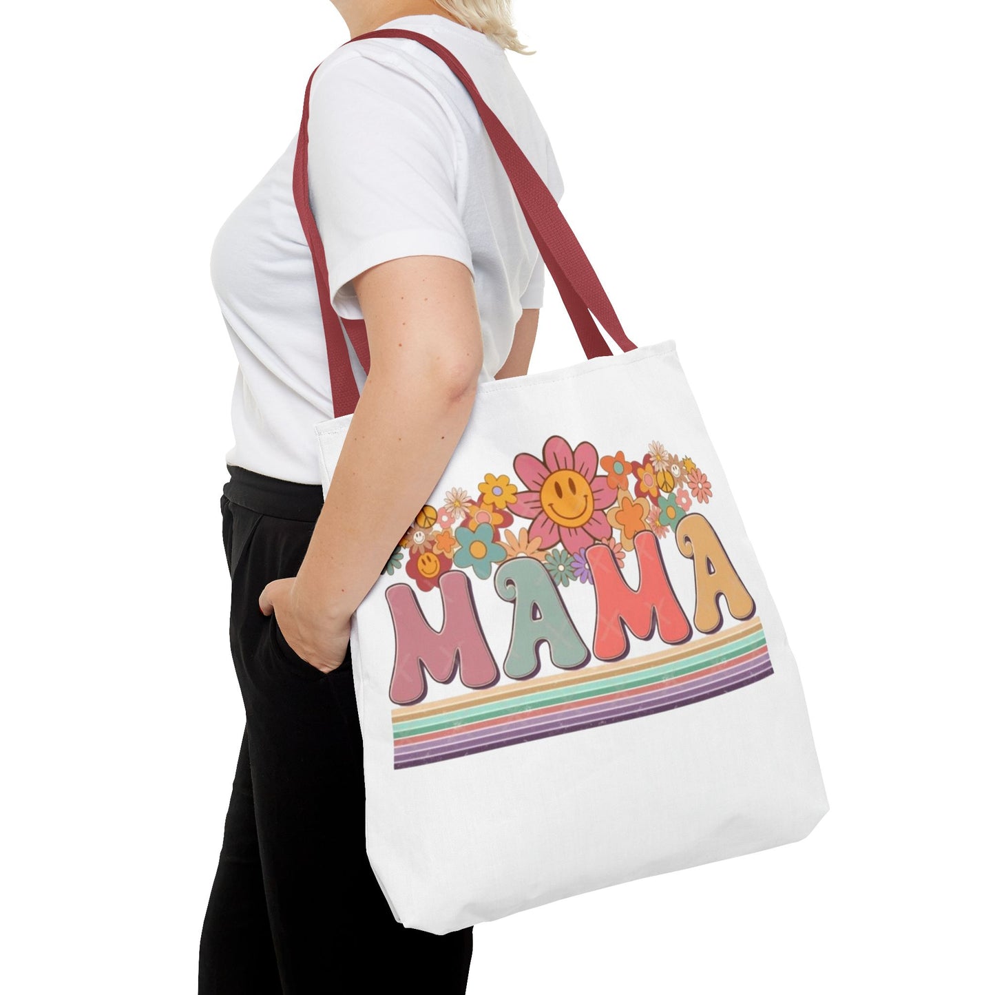 Colorful Floral Mama Tote Bag