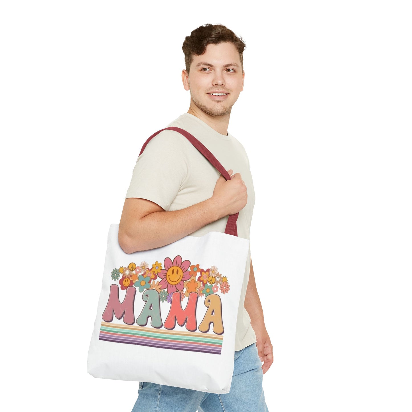 Colorful Floral Mama Tote Bag