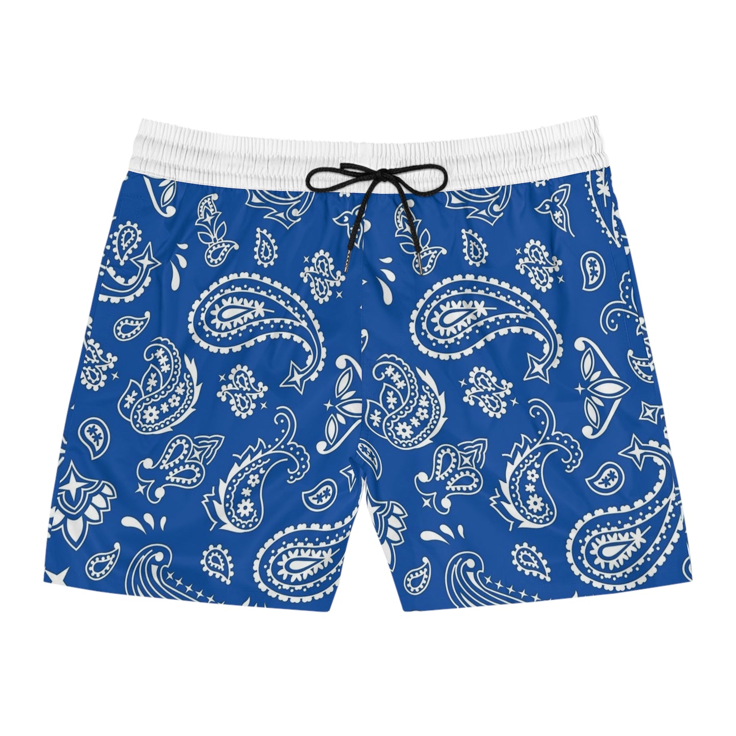 Men’s Ocean Blue Paisley Swim Trunks