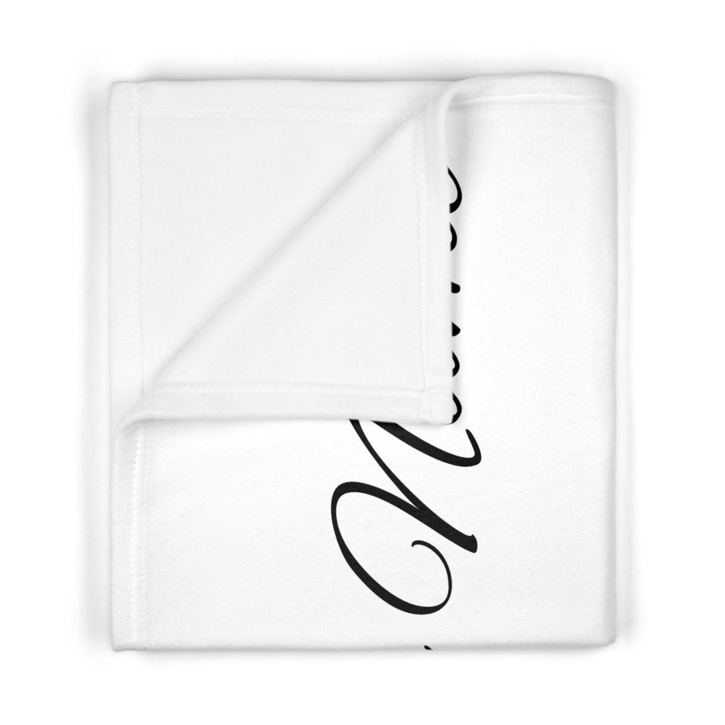 Soft Customized Fleece Baby Name Blanket