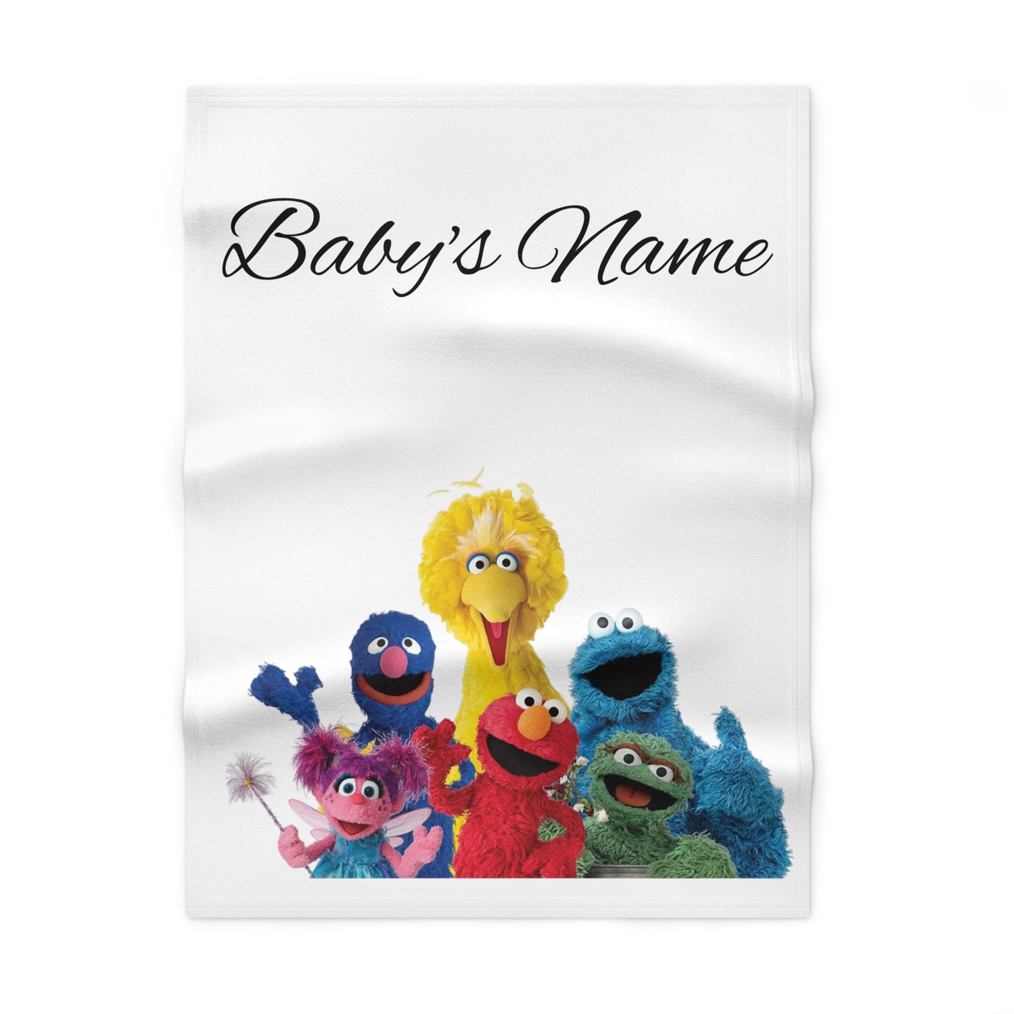 Soft Customized Fleece Baby Name Blanket