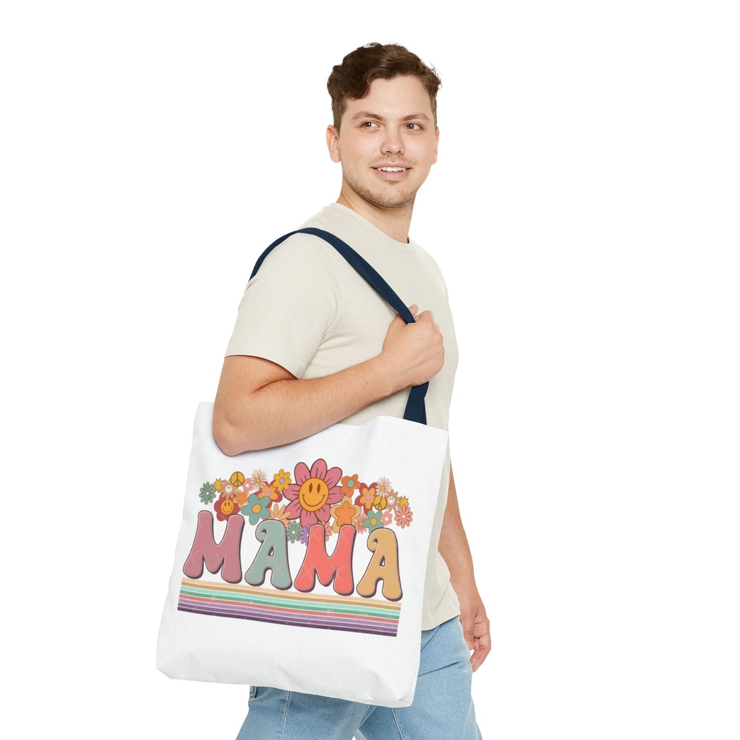 Colorful Floral Mama Tote Bag