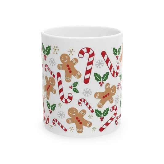 Ceramic Ginger Bread Mug, (11oz, 15oz)