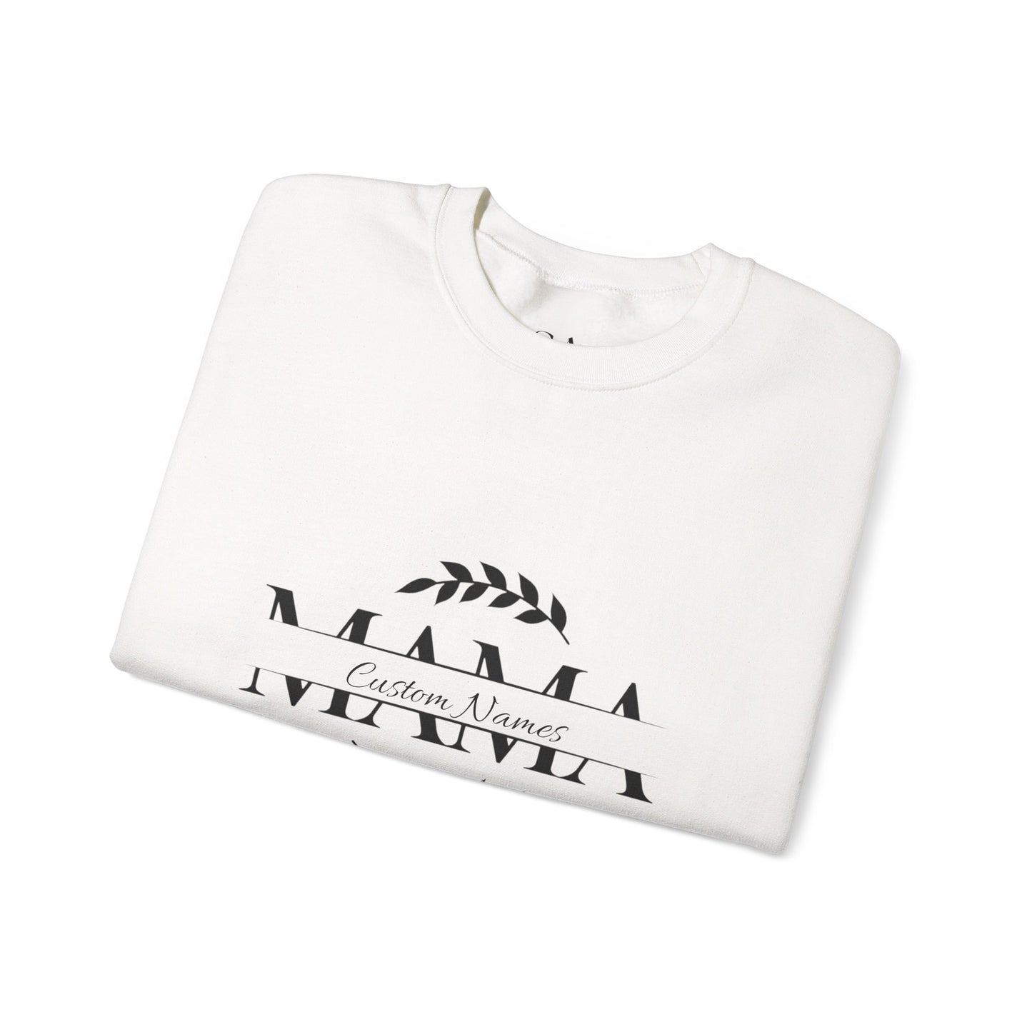Custom Names Mama Crewnrck Sweatshirt