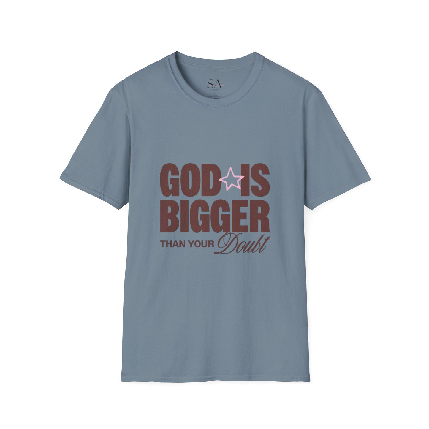 God Is Bigger Than Your Fear Brown Unisex Tee