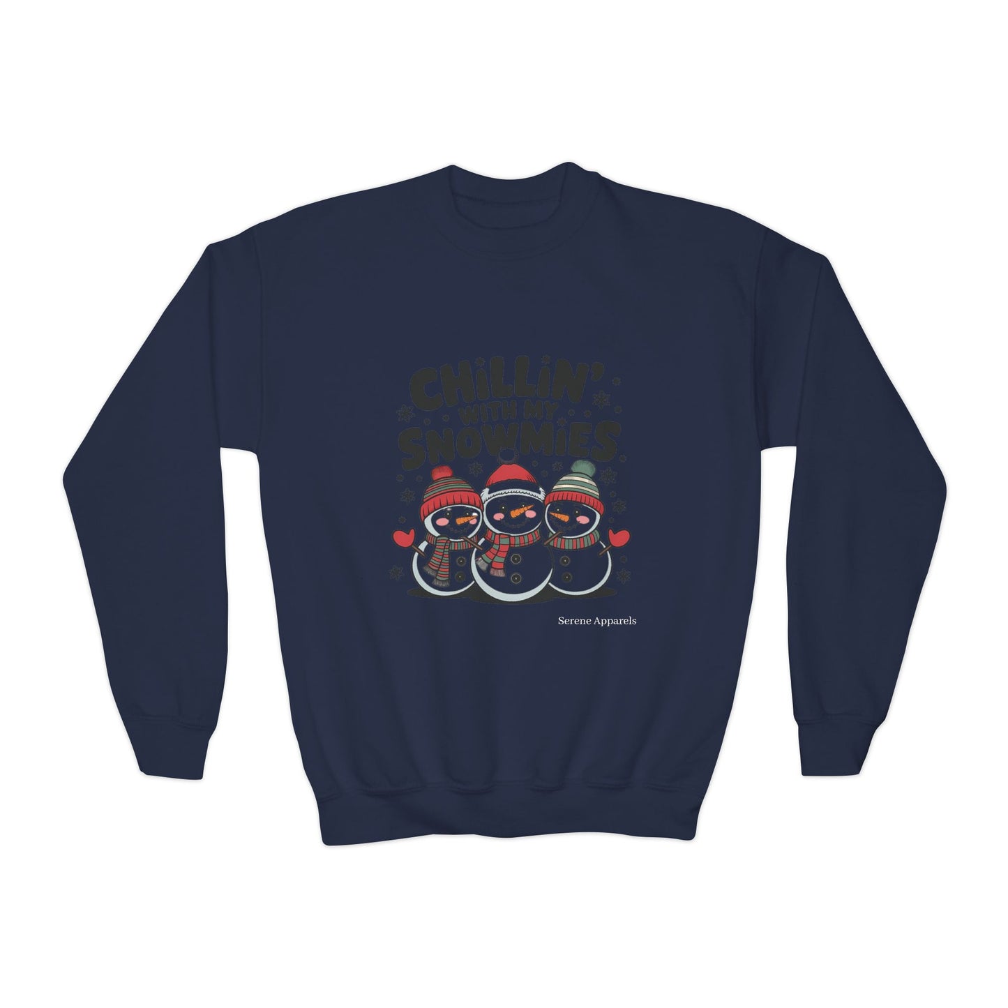 Chilling With My Snowmies Youth Crewneck Sweatshirt ☃️