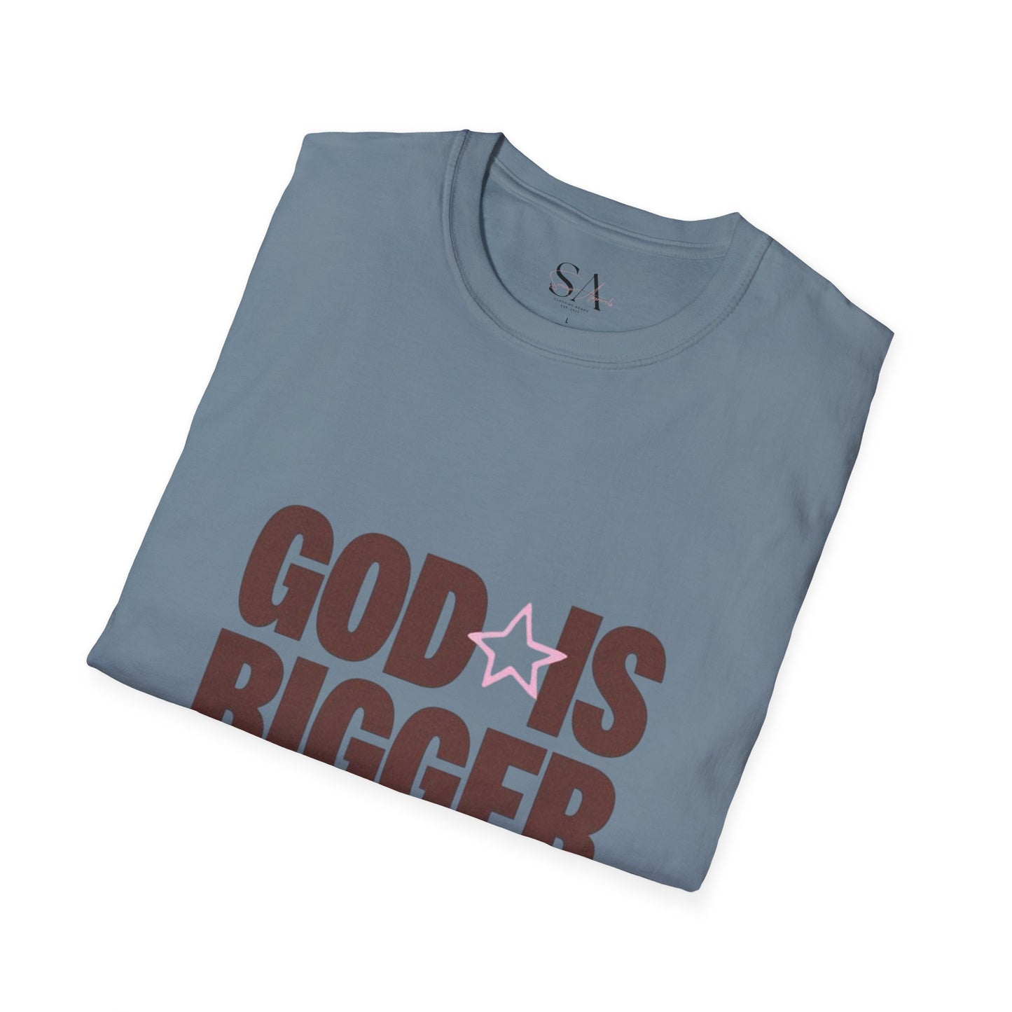 God Is Bigger Than Your Fear Brown Unisex Tee