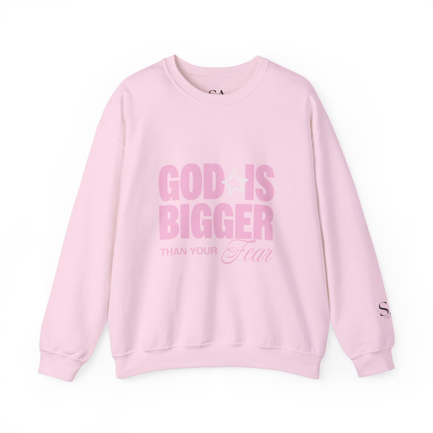 God Is Bigger Than Your Fear Unisex Crewneck