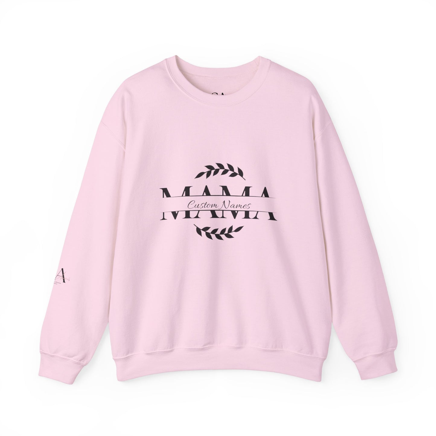 Custom Names Mama Crewnrck Sweatshirt