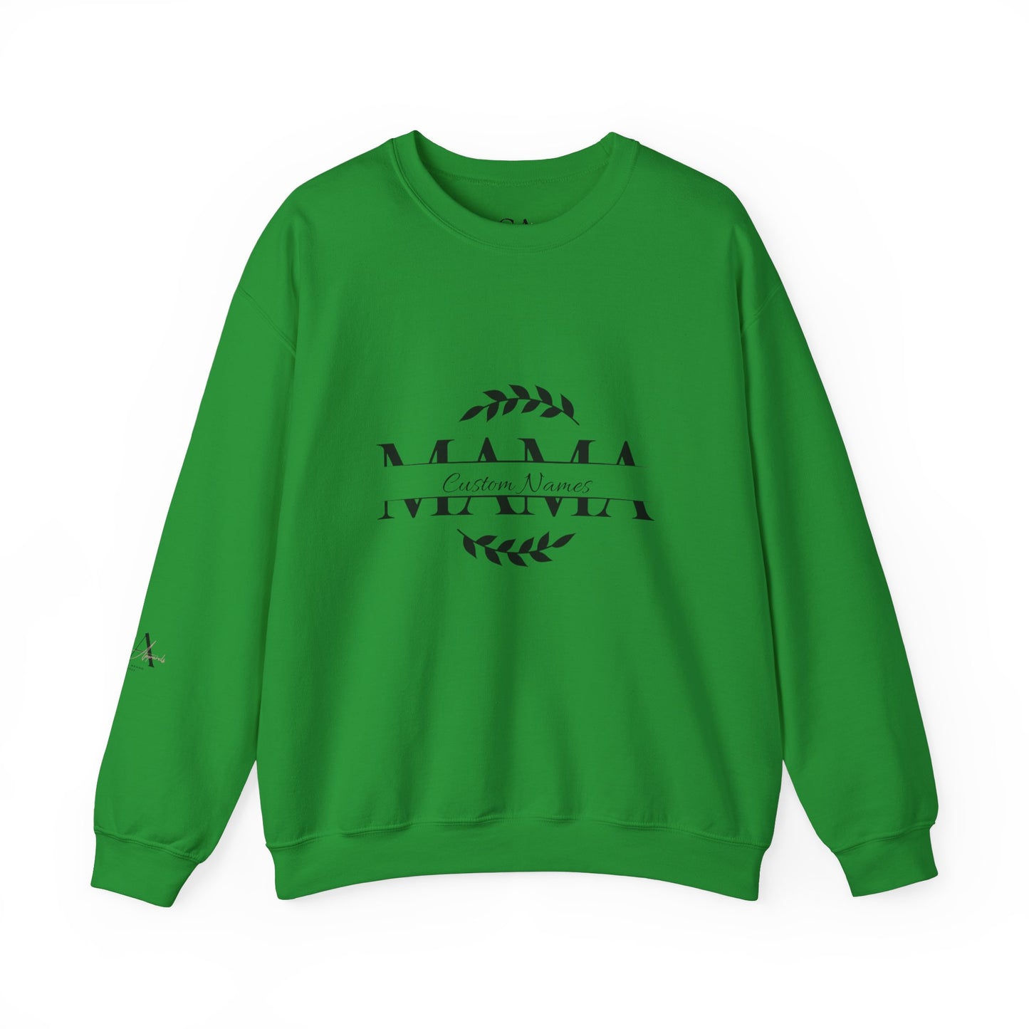 Custom Names Mama Crewnrck Sweatshirt