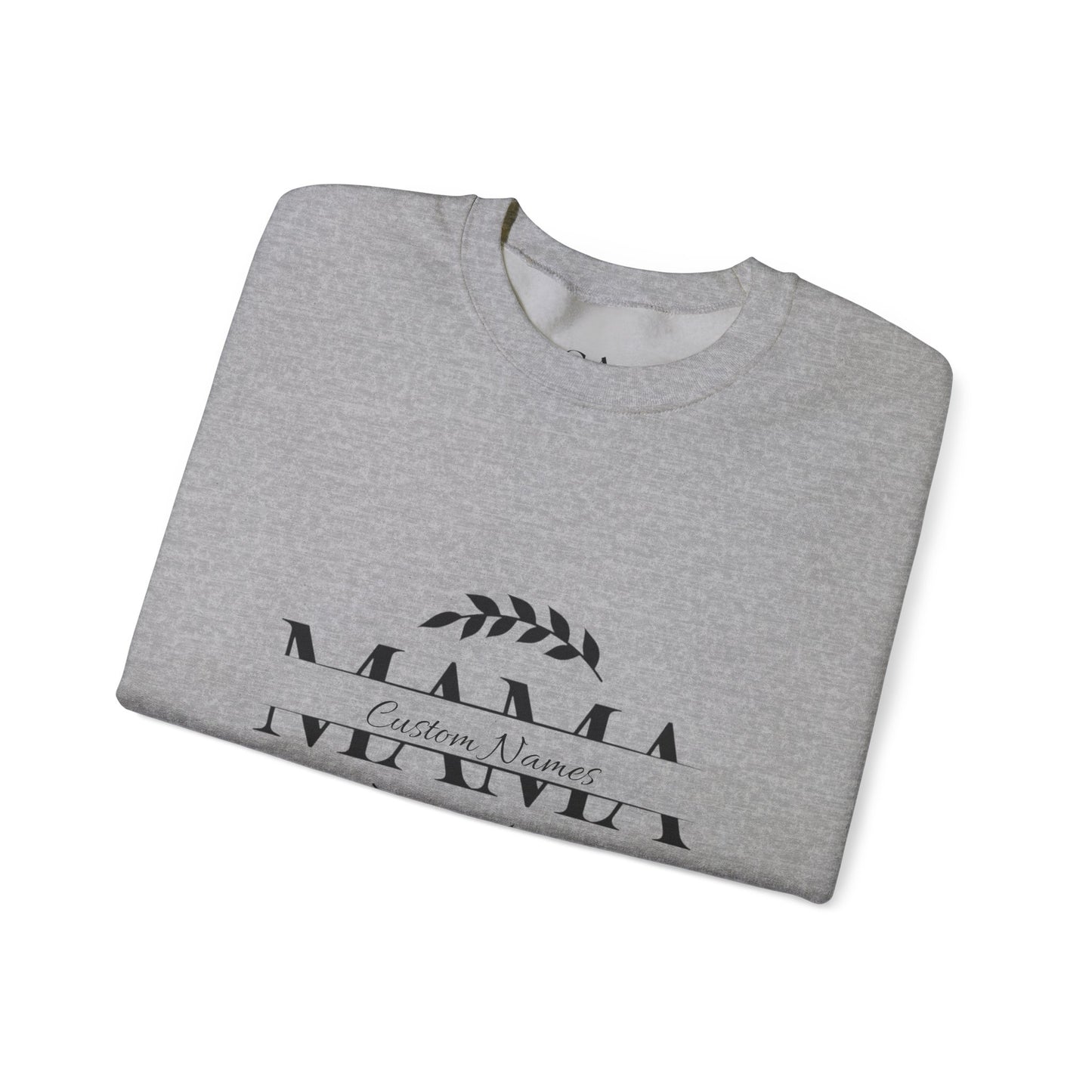 Custom Names Mama Crewnrck Sweatshirt