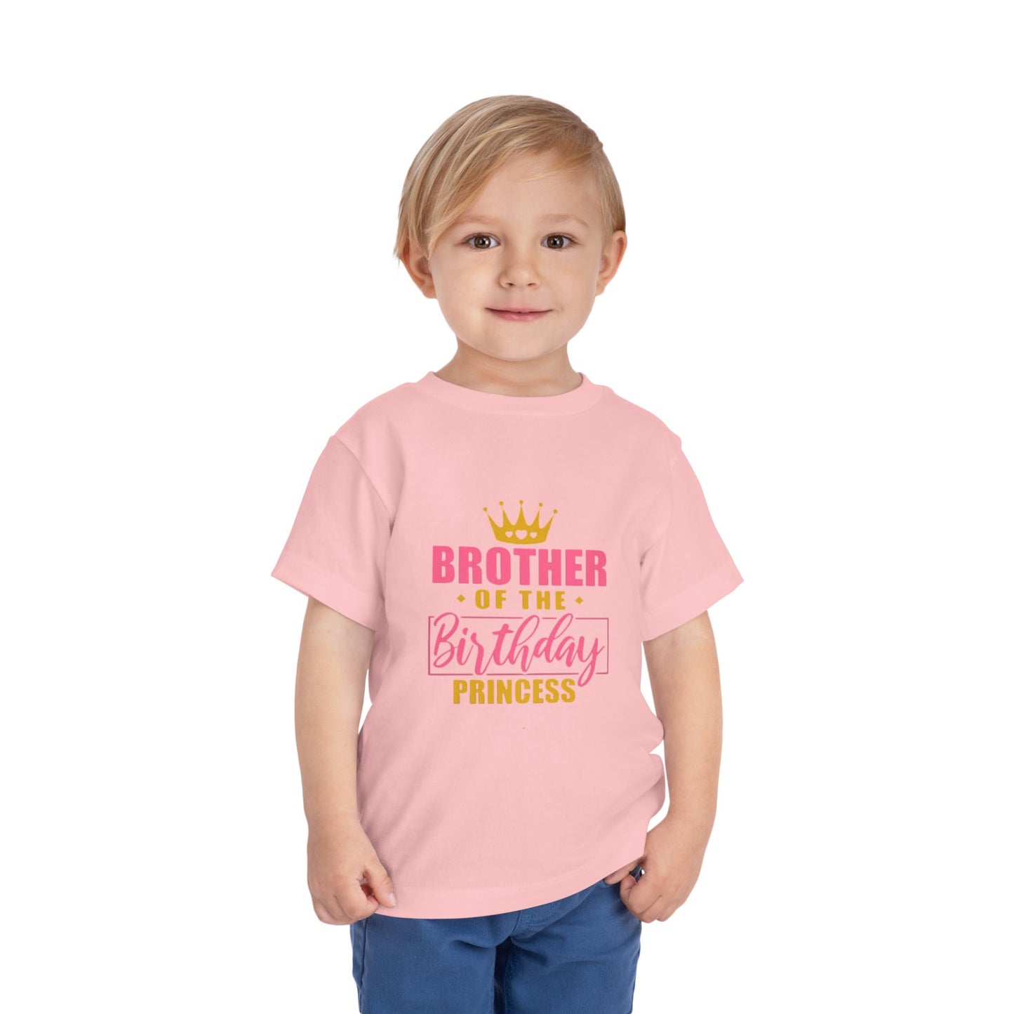 Brother of the Birthday Princess Toddler Tee - Cute Party Shirt for Celebrating Special Occasions