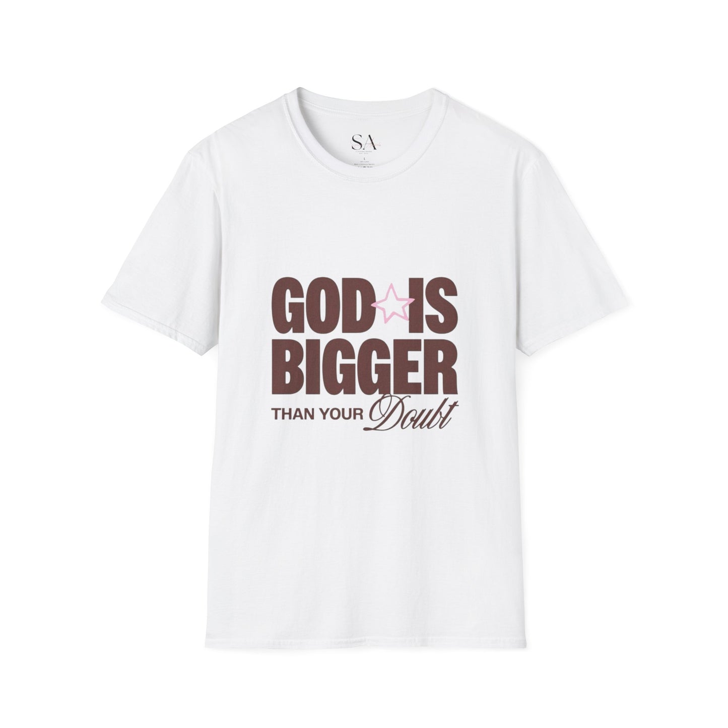 God Is Bigger Than Your Fear Brown Unisex Tee