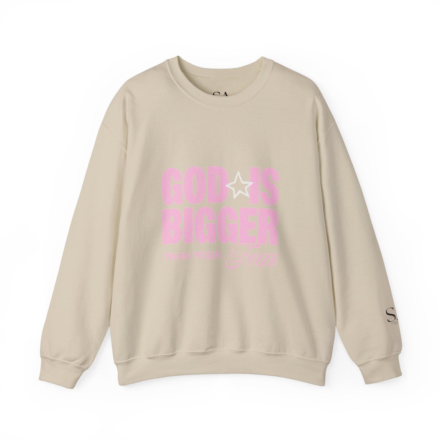 God Is Bigger Than Your Fear Unisex Crewneck
