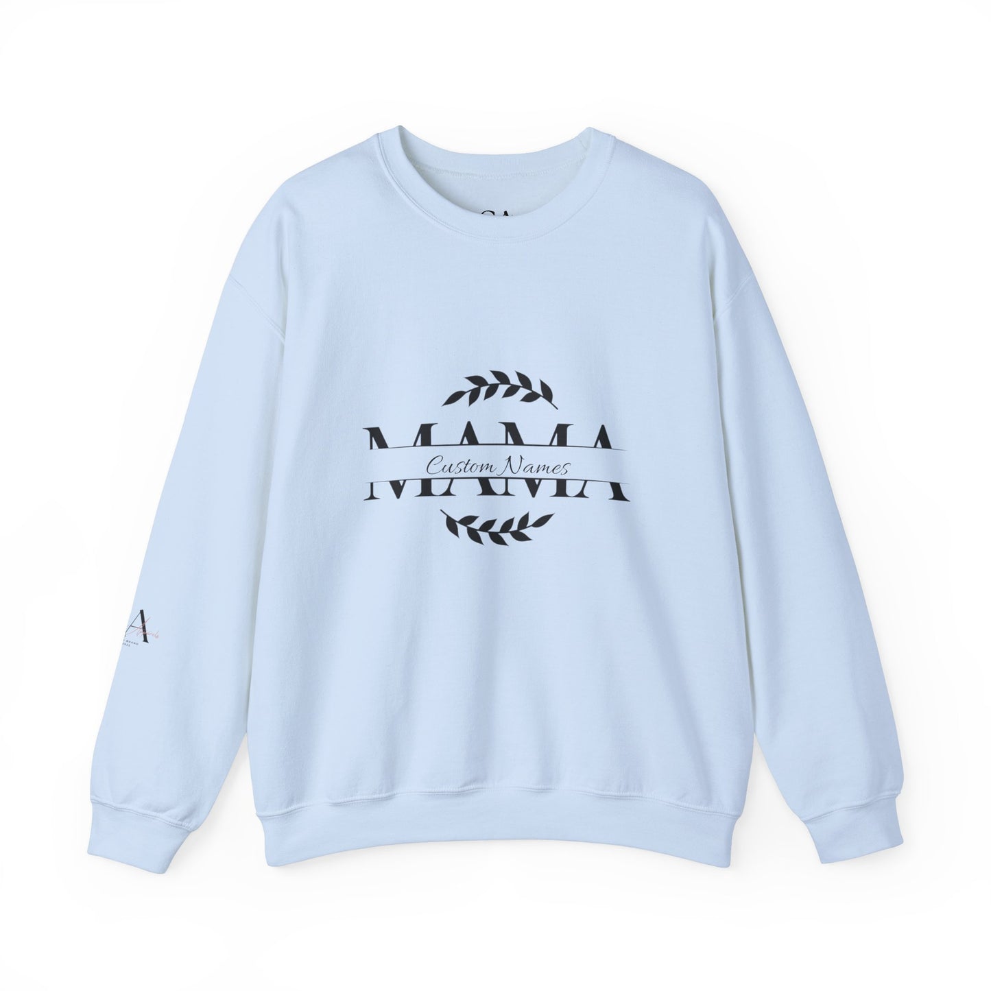 Custom Names Mama Crewnrck Sweatshirt