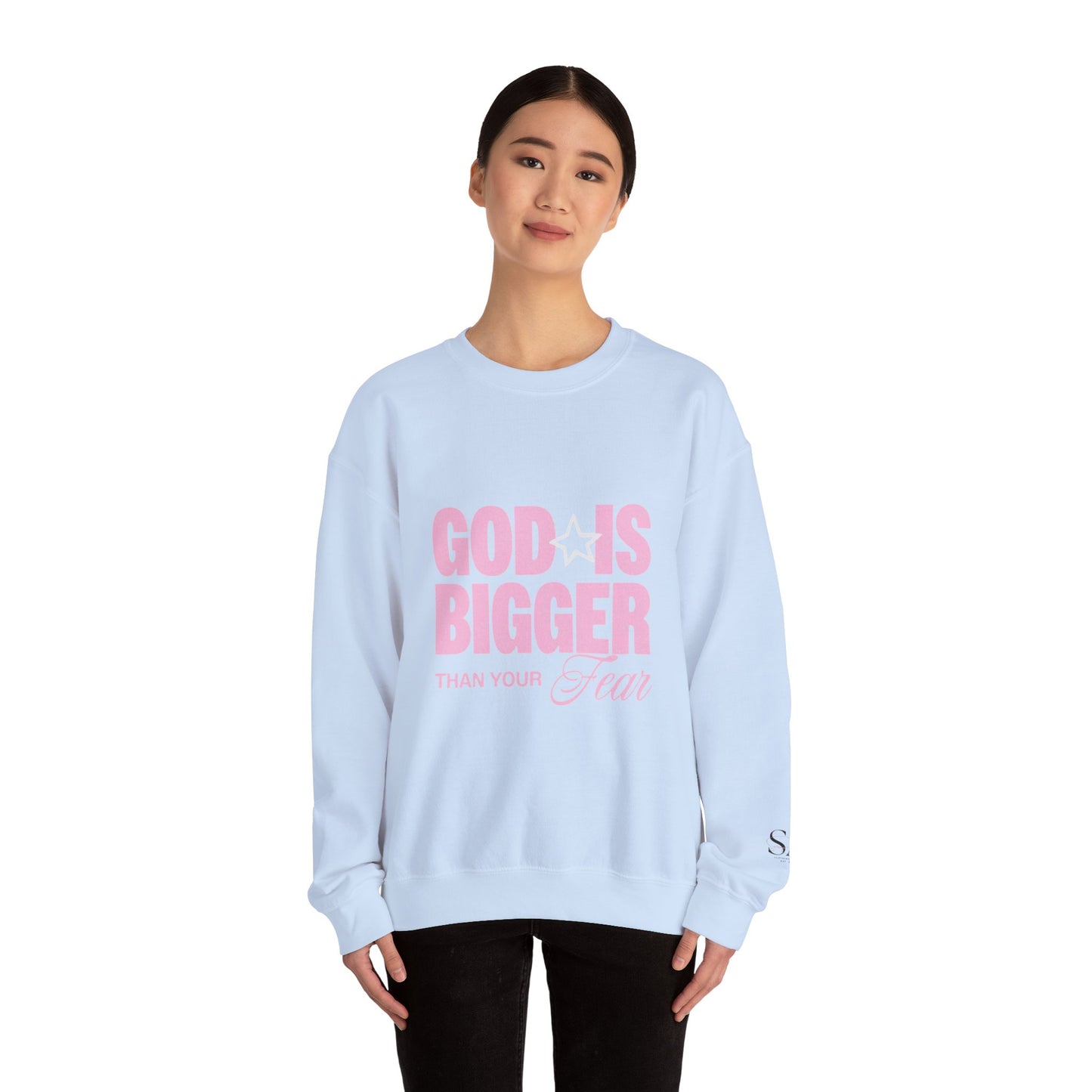 God Is Bigger Than Your Fear Unisex Crewneck