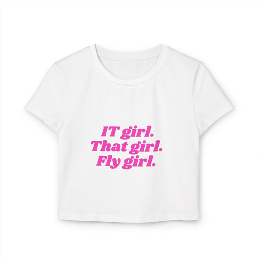 IT GIRL Cropped Tee Shirt