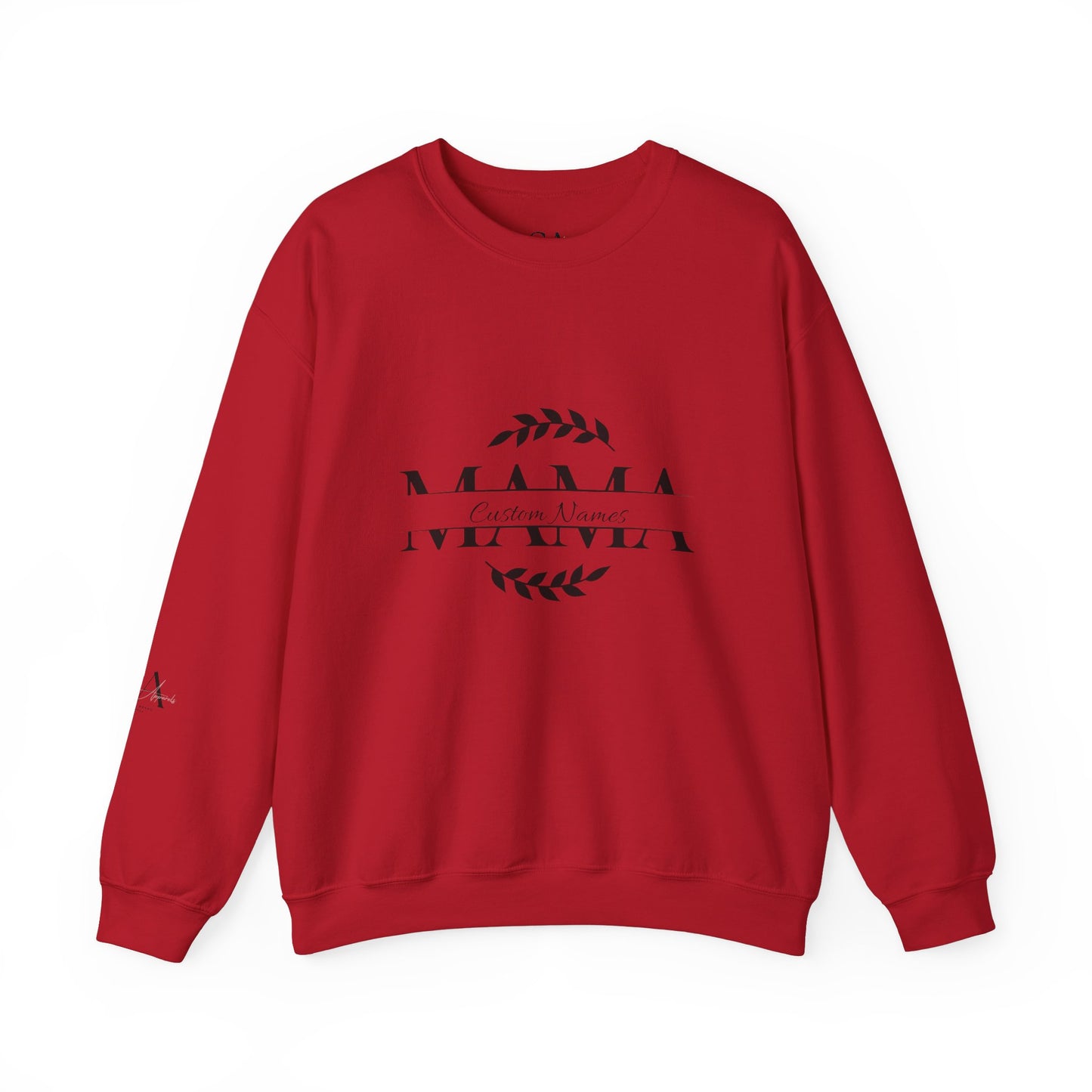 Custom Names Mama Crewnrck Sweatshirt