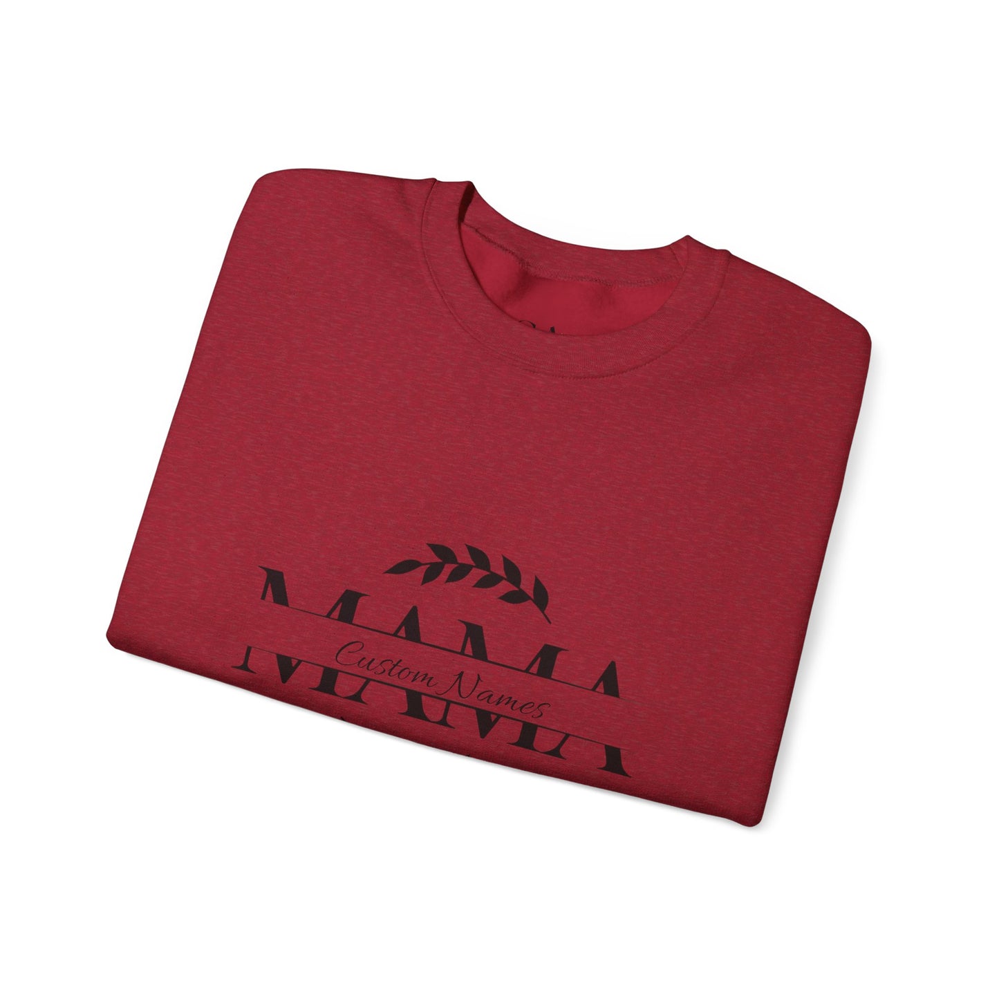 Custom Names Mama Crewnrck Sweatshirt
