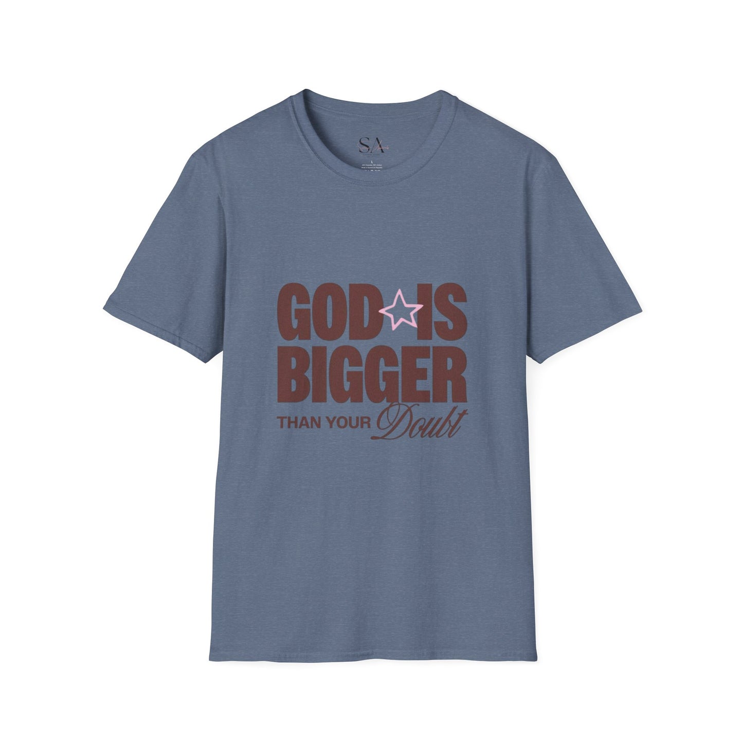 God Is Bigger Than Your Fear Brown Unisex Tee