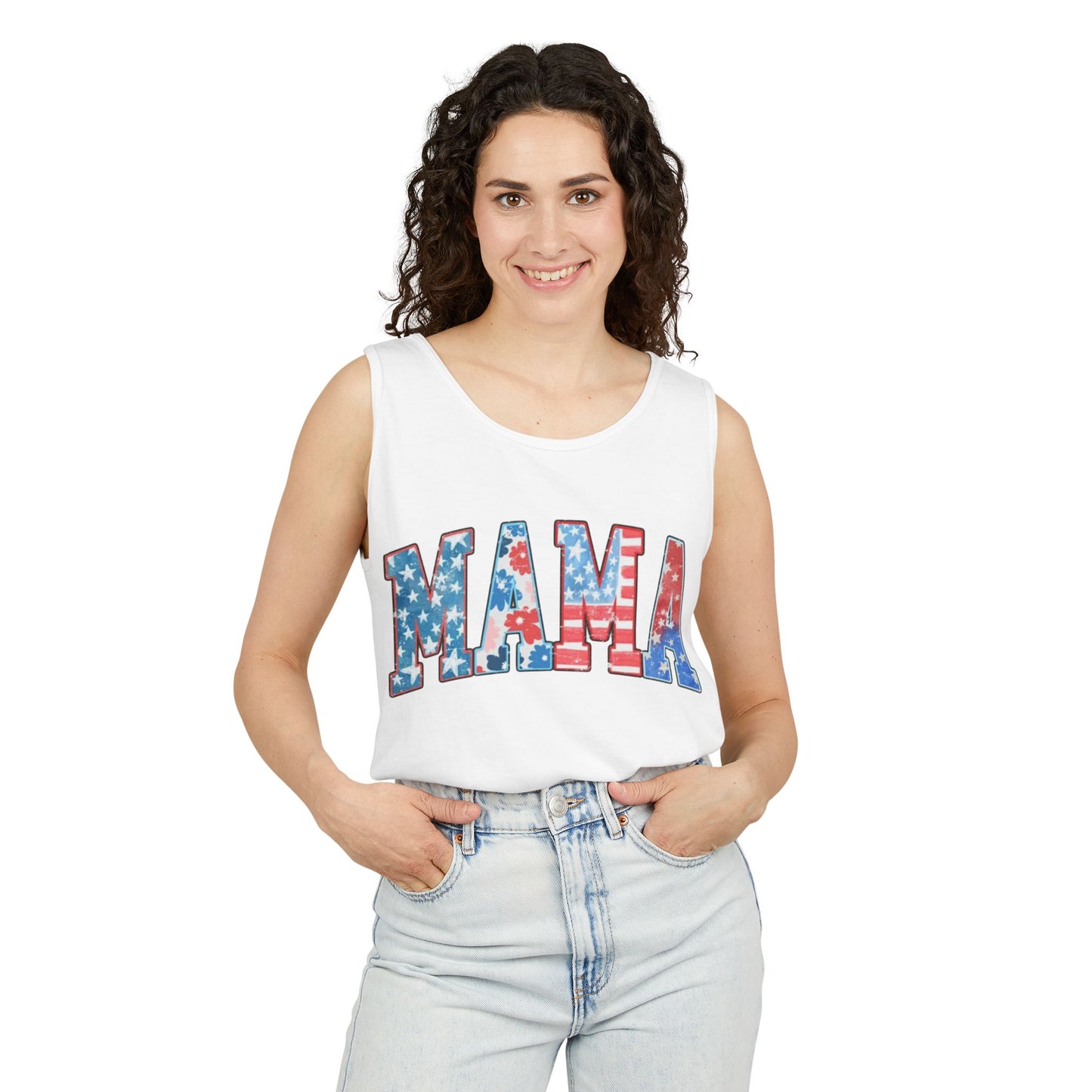 Forth Of July Mama Tank Top