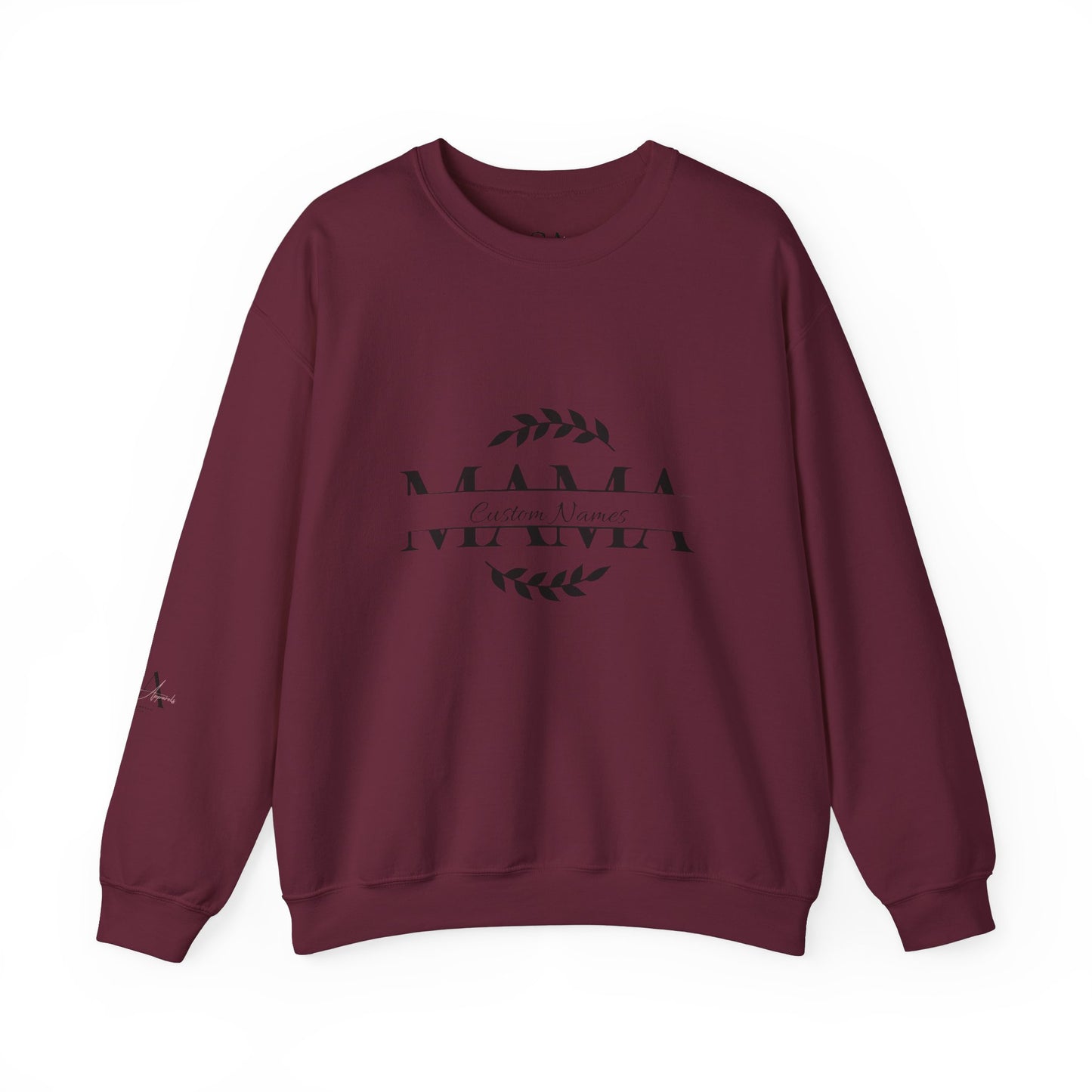 Custom Names Mama Crewnrck Sweatshirt