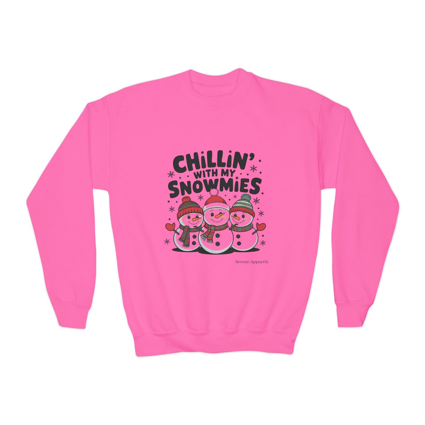 Chilling With My Snowmies Youth Crewneck Sweatshirt ☃️