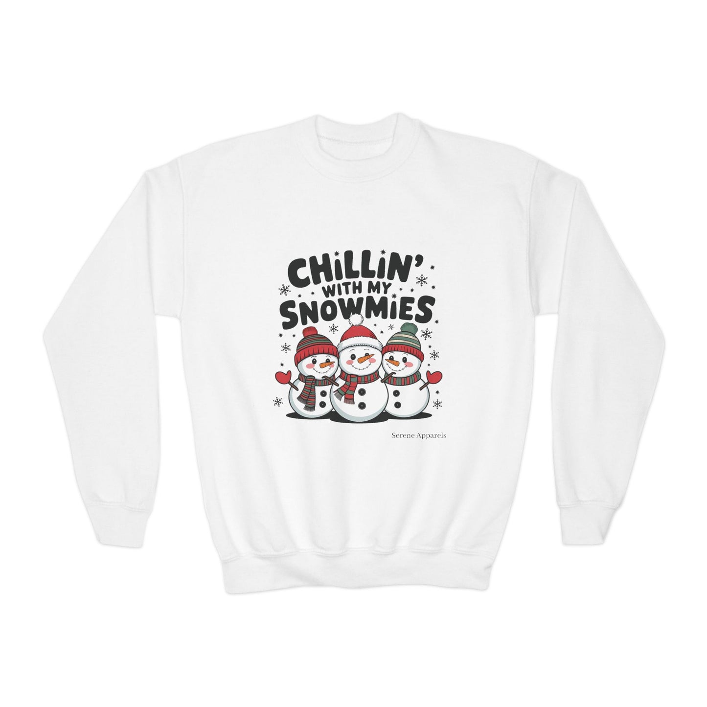 Chilling With My Snowmies Youth Crewneck Sweatshirt ☃️