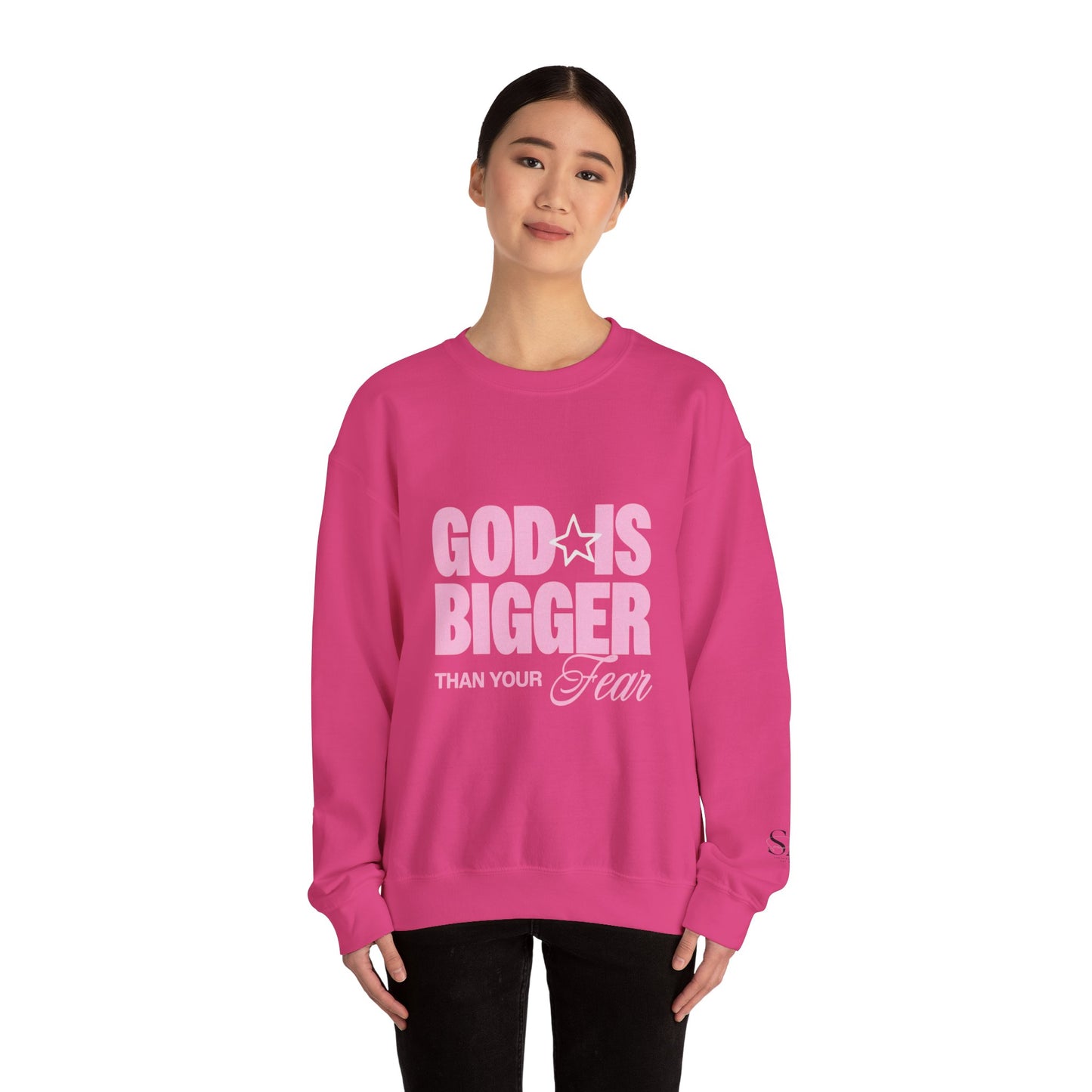 God Is Bigger Than Your Fear Unisex Crewneck