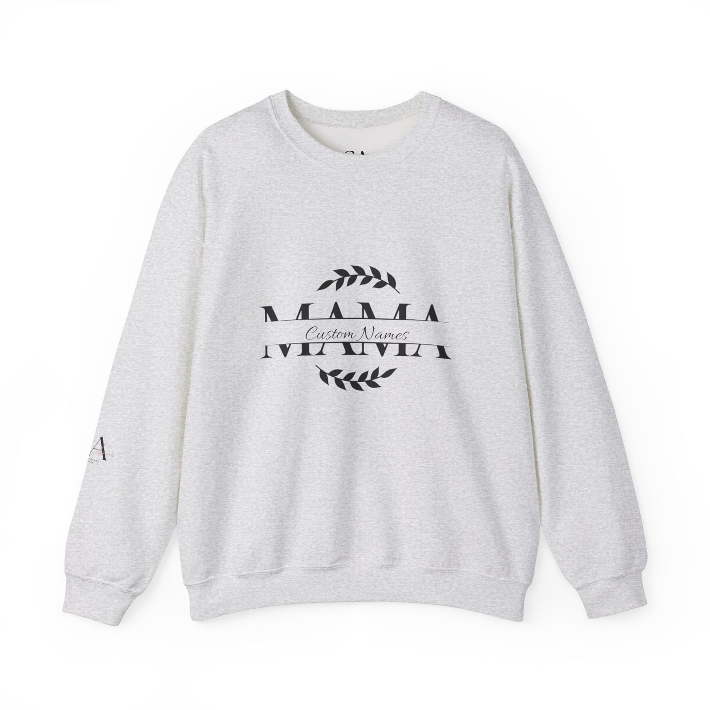 Custom Names Mama Crewnrck Sweatshirt