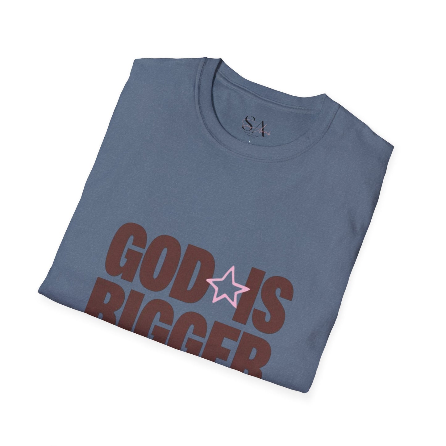 God Is Bigger Than Your Fear Brown Unisex Tee