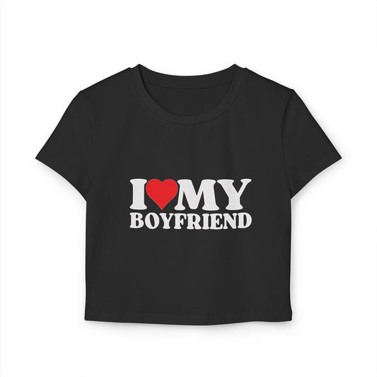 I ❤️ My Boyfriend Cropped Tee