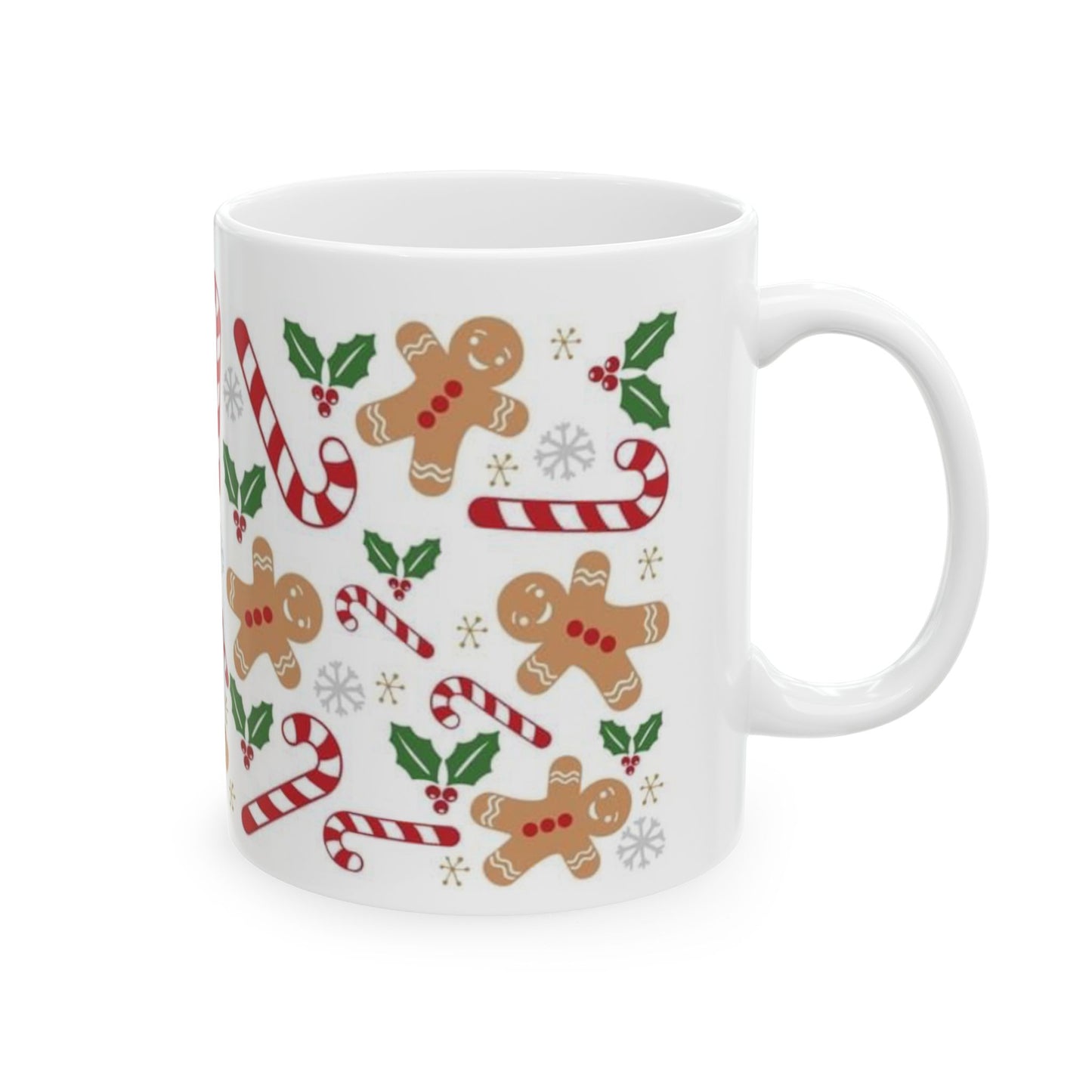 Ceramic Ginger Bread Mug, (11oz, 15oz)