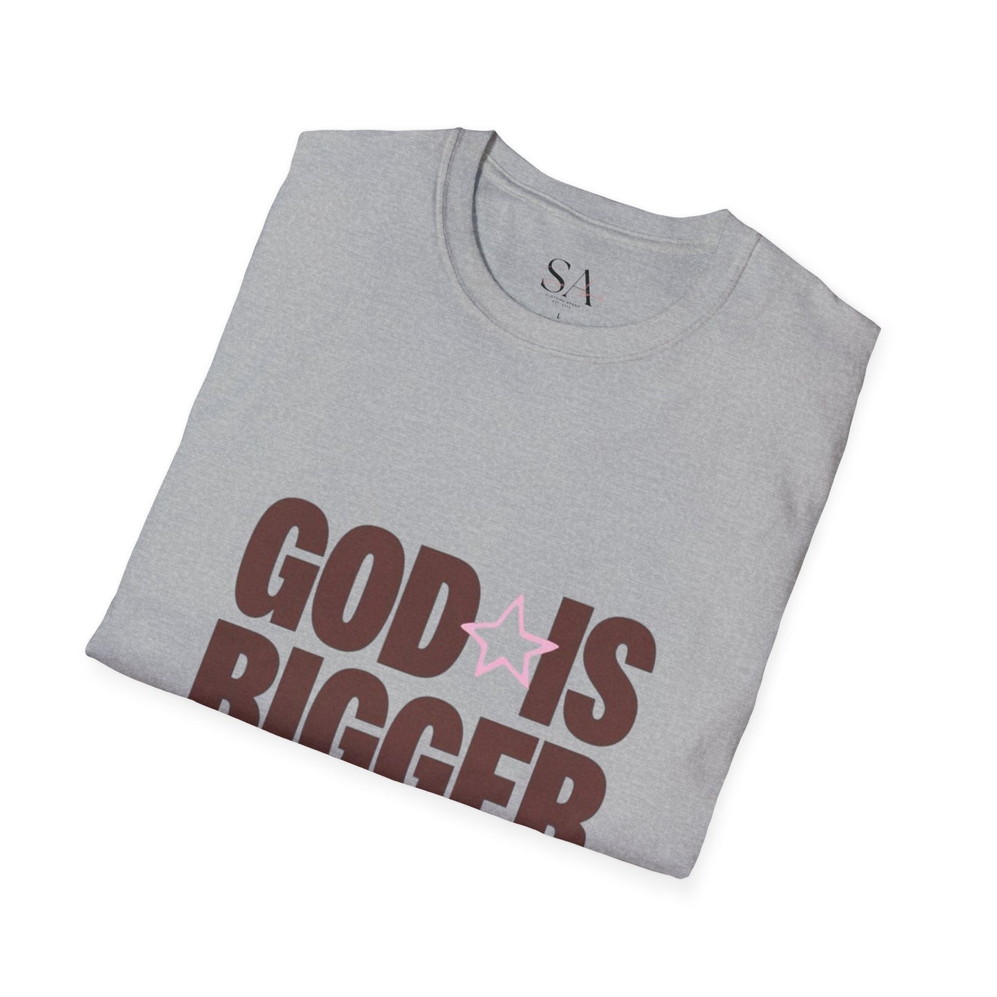 God Is Bigger Than Your Fear Brown Unisex Tee