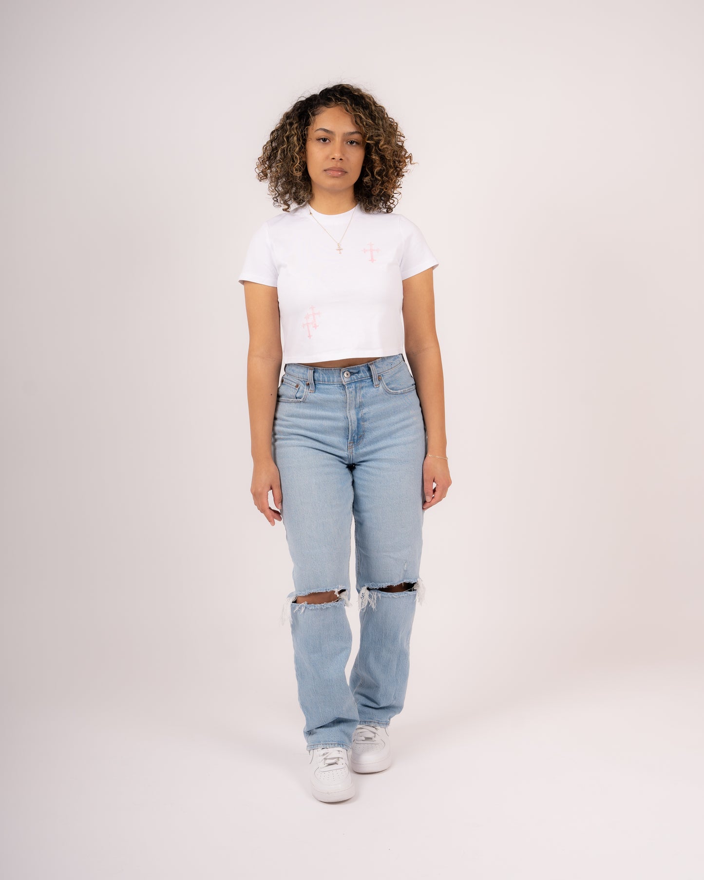 Sacred Angel Women's Cropped Tee