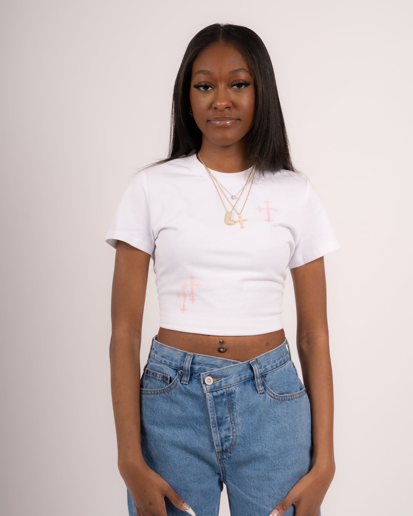 Sacred Angel Women's Cropped Tee
