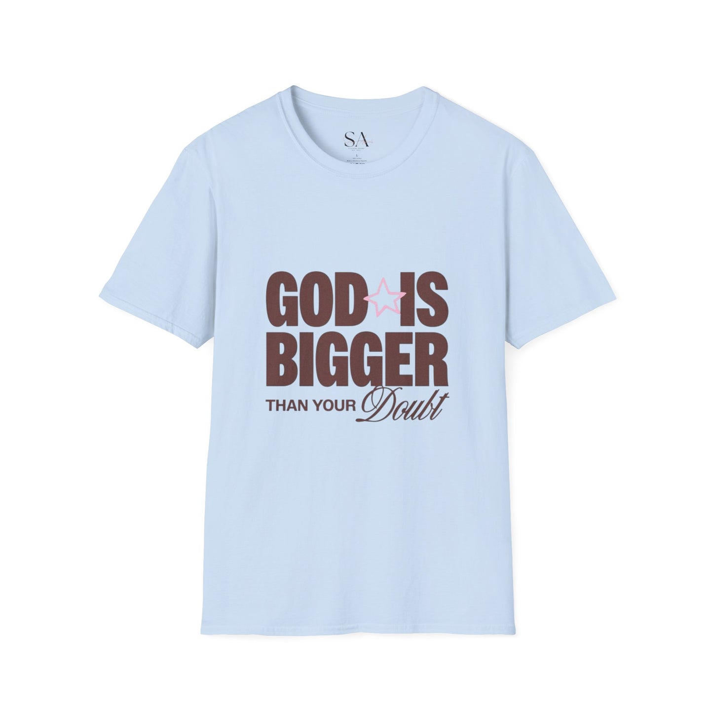 God Is Bigger Than Your Fear Brown Unisex Tee