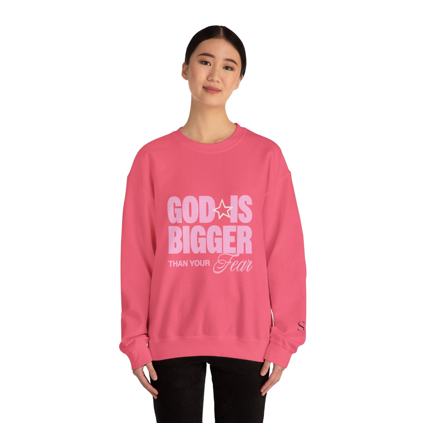 God Is Bigger Than Your Fear Unisex Crewneck
