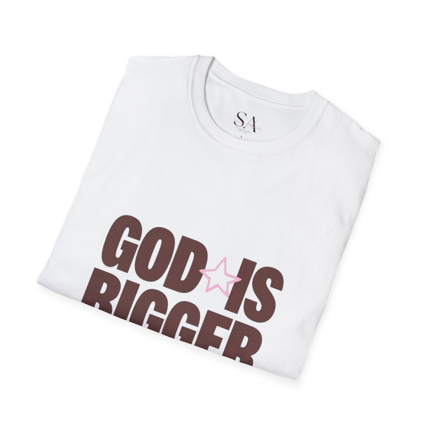 God Is Bigger Than Your Fear Brown Unisex Tee